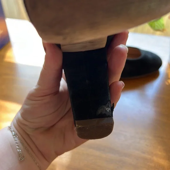 J.Crew Factory Block Heel Pump Black sz 6 - Picture 5 of 7